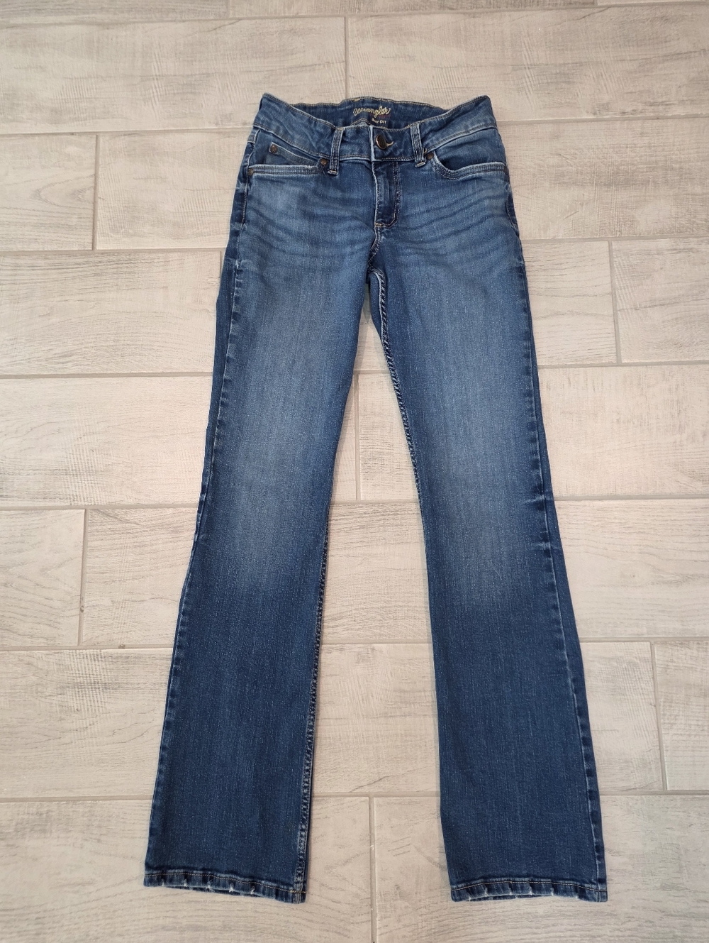 Wrangler Bootcut Junior Size 5x36 Stretch Embroidered Pockets